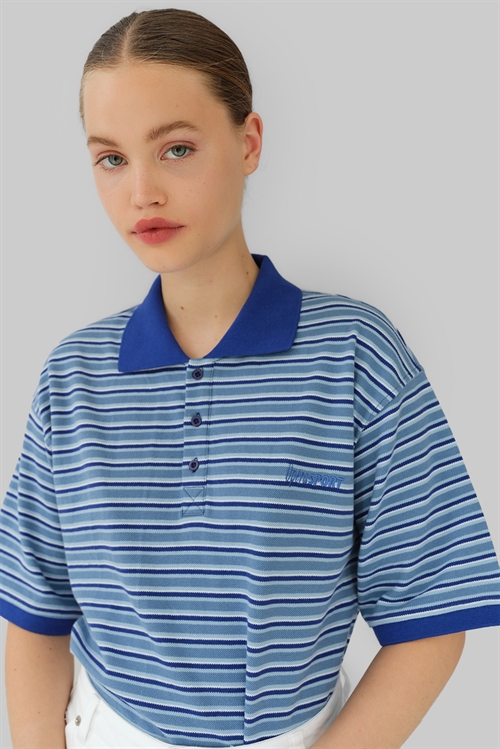 OPERASPORT NEO UNISEX POLO BLUE STRIPES
